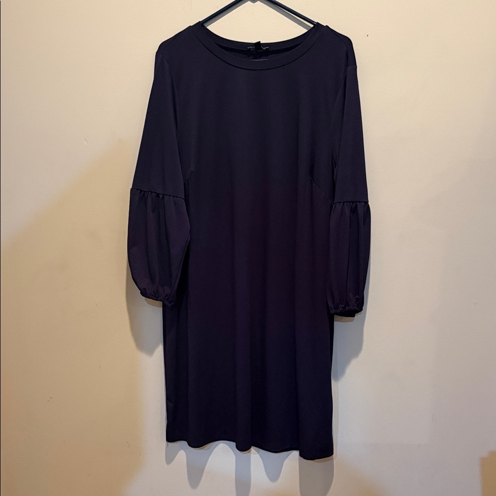 As U Wish Navy Long Sleeve Dress